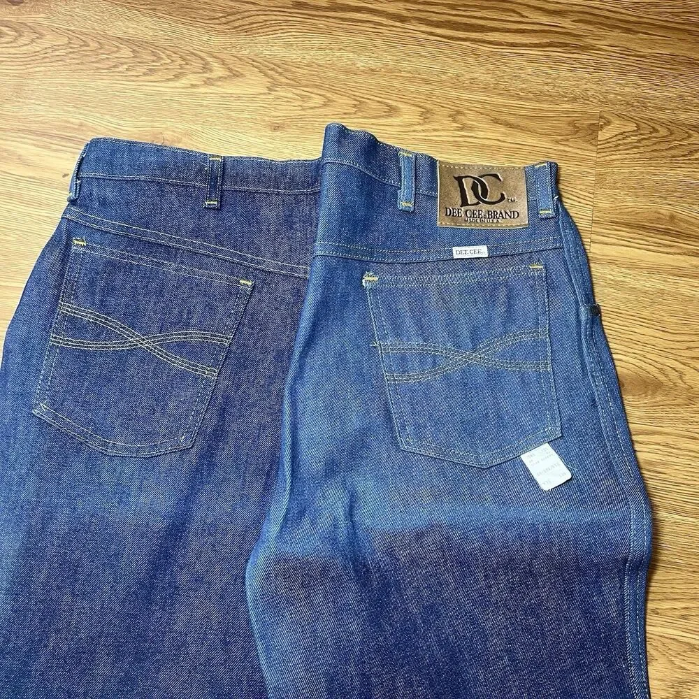 VTG 70s NOS Dee Cee Bootcut Flare Jeans Mens Sz 38x34 Western Cowboy Rodeo USA